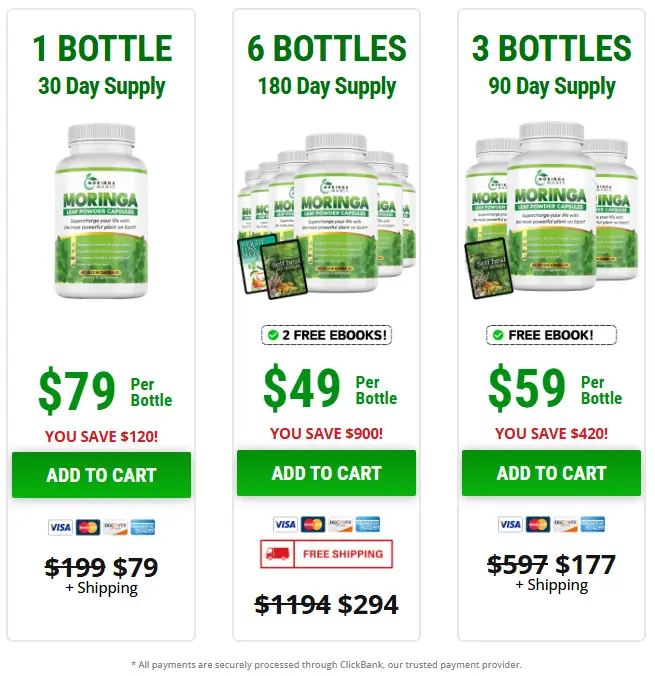 moringa magic pricing